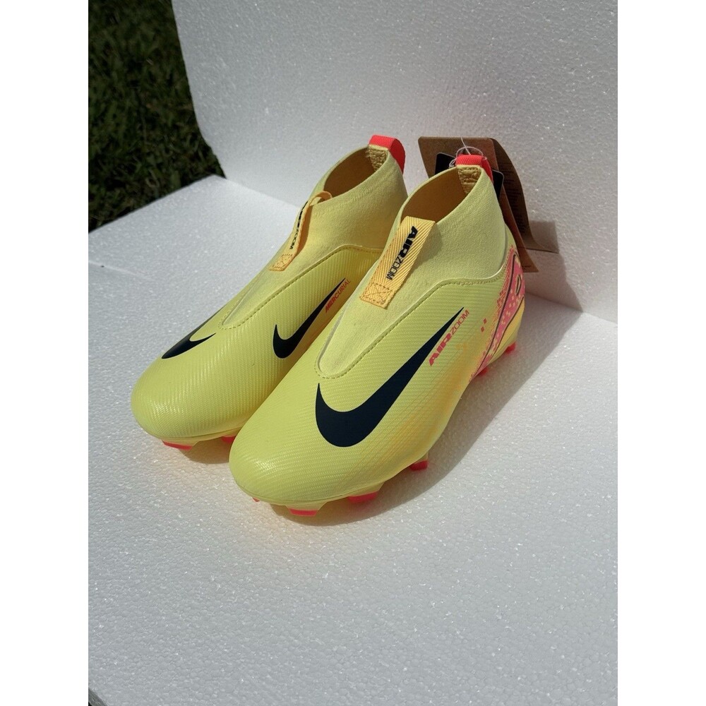 Nike Boys Cleats Shoes Sz 1Y Superfly 10 Acad KM FGMG Lt Laser Orange HF3417 800 - Picture 10 of 15